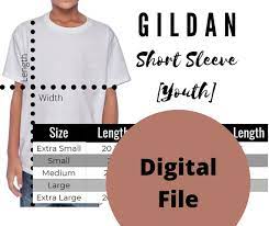 gildan youth g500b digital size chart