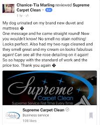 our reviews supreme carpet clean