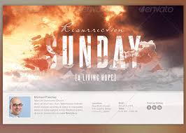 Resurrection Sunday Church Flyer Template Inspiks Market