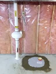 Basement Radon Mitigation And Sump Pump