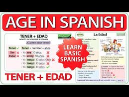 how to say your age in spanish tener