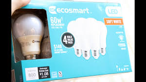 Ecosmart Led Light Bulb Review Youtube