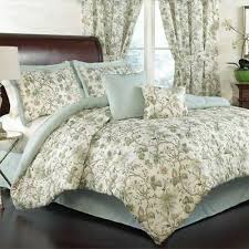full queen king bed mineral blue green