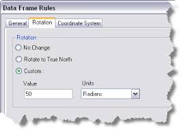 setting rotation for data frame rules