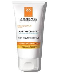It leaves a matte finish look. Anthelios Melt In Milk Our Best Sunscreen La Roche Posay