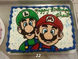 Please include any writing you would like on the cake in the order notes section at checkout. Buttercream Super Mario Brothers Birthday Cake Mario Birthday Cake Birthday Cake Kids Boys Mario Cake
