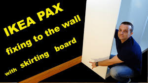 ikea pax wardrobe fixing to the wall