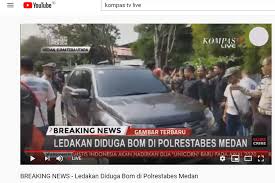 Ditangkap polisi, ketua kami medan daftarkan gugatan praperadilan Polisi Ledakan Bom Bunuh Diri Terjadi Di Halaman Parkir Mapolrestabes Medan