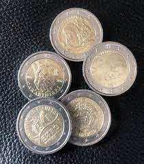 5 Coin 2 Euro Italy Commemorative RARE - Etsy Denmark