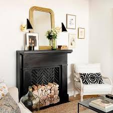 Corner Fireplace And Mirror Design Ideas