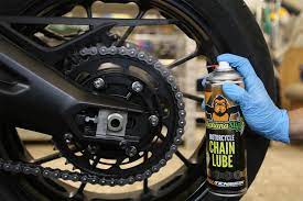 lubricate a motorcycle chain