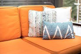 clean cushions on outdoor furniture