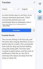 to translate french to english pdf