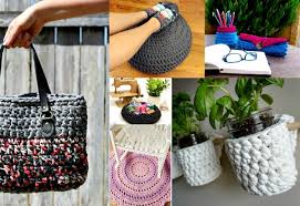 12 free crochet patterns using t shirt yarn