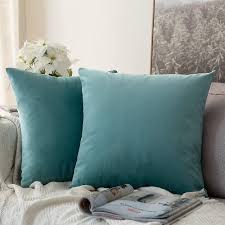 set of 2 decorative velvet cushion