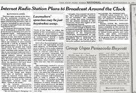 the first internet radio broadcast