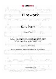 katy perry firework sheet for