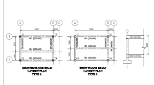 ground floor beam layout plan