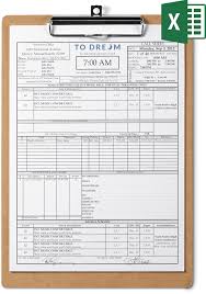 professional call sheet template for