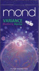 Den mond anbellen (fig) to bay at the moon. Cigarette Pack Mond Variance Blueberry Menthol United Arab Emirates Col Ae Ct 0054