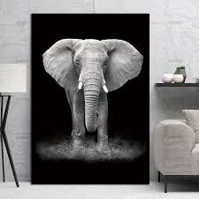 Modern Minimalist Elephant Portrait