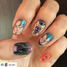 Maybe you would like to learn more about one of these? Saiyan Nails Dbz Kawaii Nails Nail Designs Anime Nails