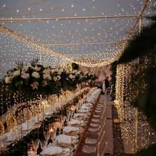 String Fairy Lights Wedding