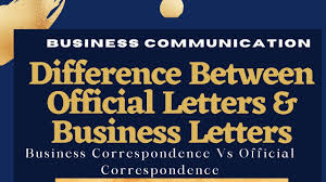 official correspondence