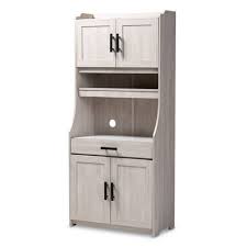 Kitchen cabinets are either the bane of your existence or your lifeline, depending on whether you have enough of them and how organized they are. 6 Shelf Portia Kitchen Storage Cabinet White Baxton Studio Target