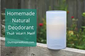 homemade natural deodorant recipe that
