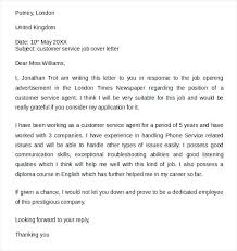 Cover Letter For Service Job Job Covering Letter Sample Example Of