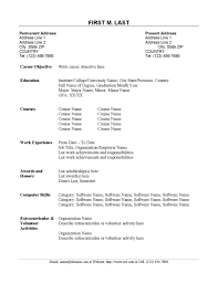 Example Of Resume For Fresh Graduate   http   www resumecareer    