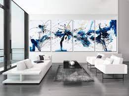 Multi Panel Abstract Painting Canvas