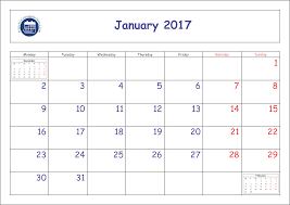 Printable January 2017 Calendar Printable Calendar
