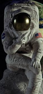 astronaut moon landing earth digital