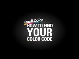 Find Your Color Code Duplicolor