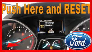 How to Reset Oil Light on 2017 ford escape - Oil Change Reset 2014 to 2019  Escape - YouTube