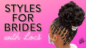 here s a style for brides with locs