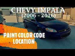 Chevrolet Impala Exterior Paint Color