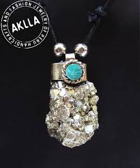 pyrite pendant necklace aklla export