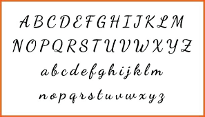 Printable Fancy Letters Cursive Handwriting Wooden Letter Templates