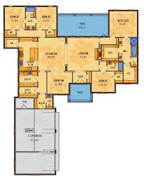 acadian house plan with 3 car courtyard