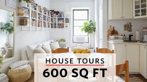 600 square foot apartment house tours