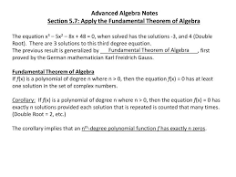 Fundamental Theorem Of Algebra