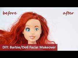 makeup off a doll and re paint the face