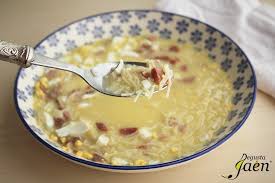 Sopa de fideos con huevo y jamón - Degusta Jaén