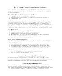 Resume Qualifications Examples Or You Can Choose To Write In