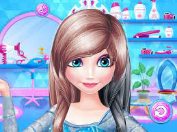 snow white hair salon barbie doll