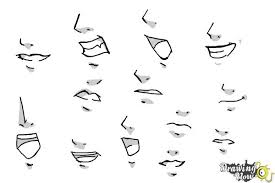 how to draw manga mouths drawingnow