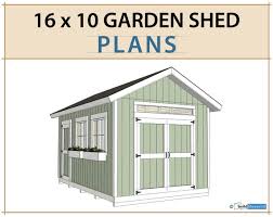 16x10 Garden Shed Plans And Build Guide